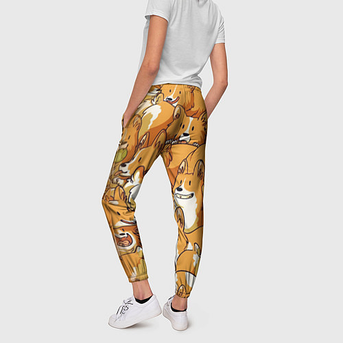 Женские брюки Корги / 3D-принт – фото 4