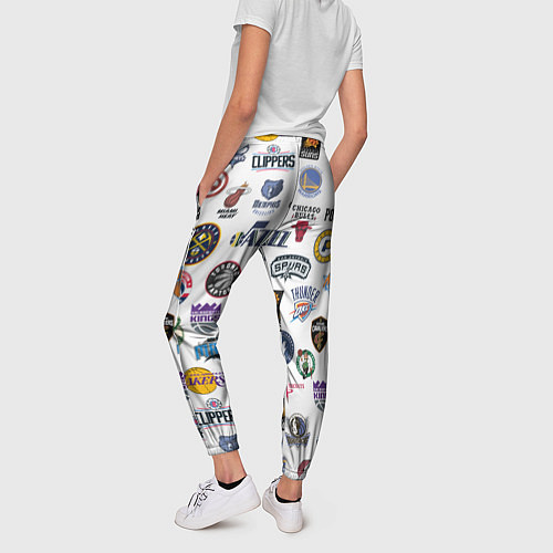 Женские брюки NBA Pattern / 3D-принт – фото 4