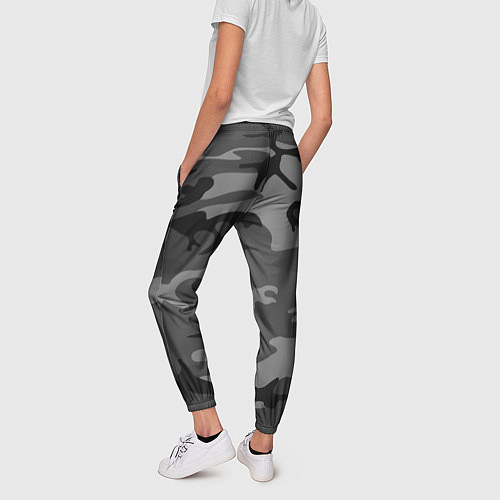Женские брюки Военный камуфляж / 3D-принт – фото 4
