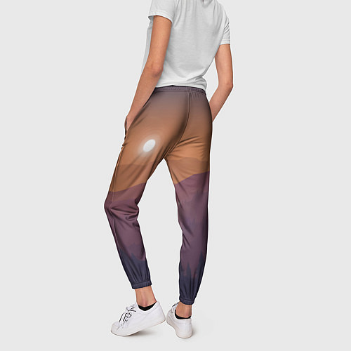 Женские брюки Горы / 3D-принт – фото 4