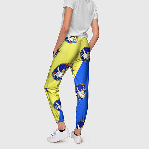 Женские брюки Sonic - Соник / 3D-принт – фото 4