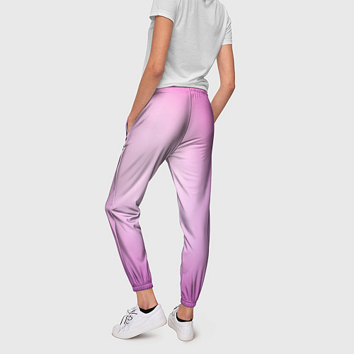 Женские брюки Нежный фиолет / 3D-принт – фото 4