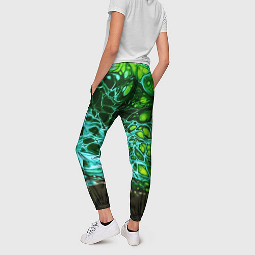 Женские брюки Кислотные разводы краски / 3D-принт – фото 4