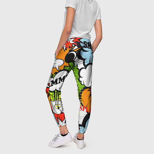 Женские брюки COMICS ART / 3D-принт – фото 4