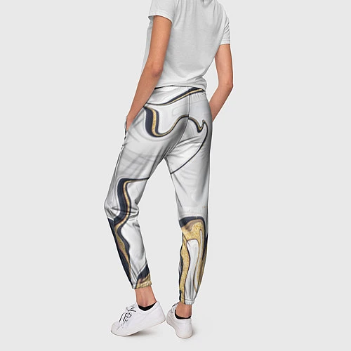 Женские брюки Billie Eilish Gold / 3D-принт – фото 4