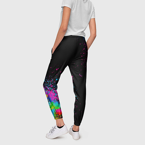 Женские брюки Брызги красок / 3D-принт – фото 4