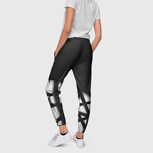 Женские брюки BLACK GEOMETRY / 3D-принт – фото 4