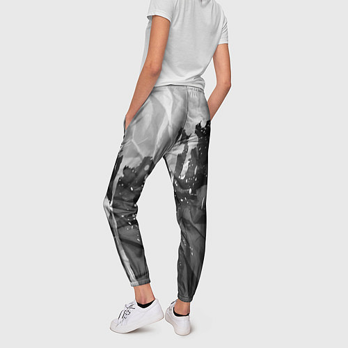 Женские брюки Грязная Бумага / 3D-принт – фото 4