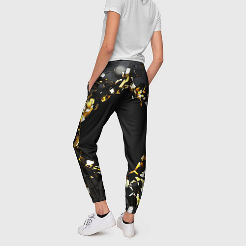 Женские брюки Брызги стекла / 3D-принт – фото 4