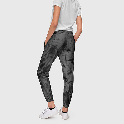 Женские брюки Черная дымка / 3D-принт – фото 4