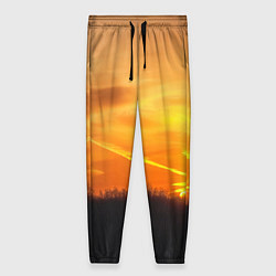Брюки женские Закат, цвет: 3D-принт