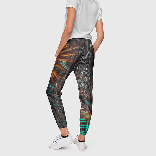 Женские брюки Palm glitch art / 3D-принт – фото 4