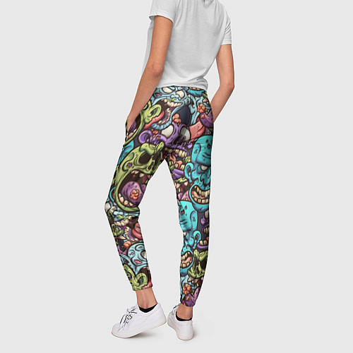 Женские брюки Зомби Паттерн / 3D-принт – фото 4