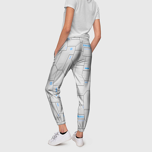 Женские брюки Супер броня Белая / 3D-принт – фото 4