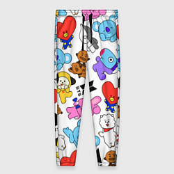 Брюки женские BTS BT21, цвет: 3D-принт