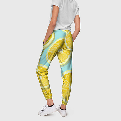 Женские брюки Лимончики / 3D-принт – фото 4