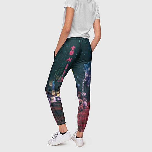 Женские брюки Cyberpunk 2077 / 3D-принт – фото 4