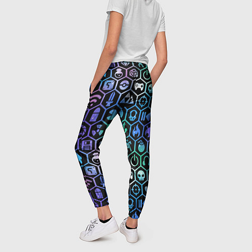 Женские брюки Компьютерные игровые символы / 3D-принт – фото 4
