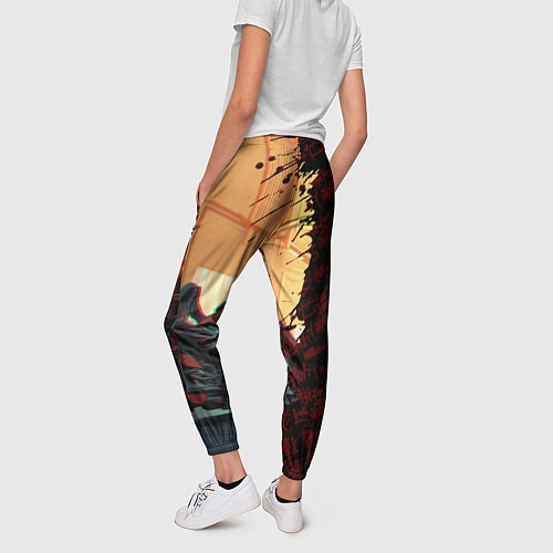 Женские брюки Киберпанк / 3D-принт – фото 4