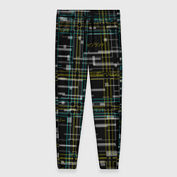 Брюки женские Cyberpunk Tartan, цвет: 3D-принт