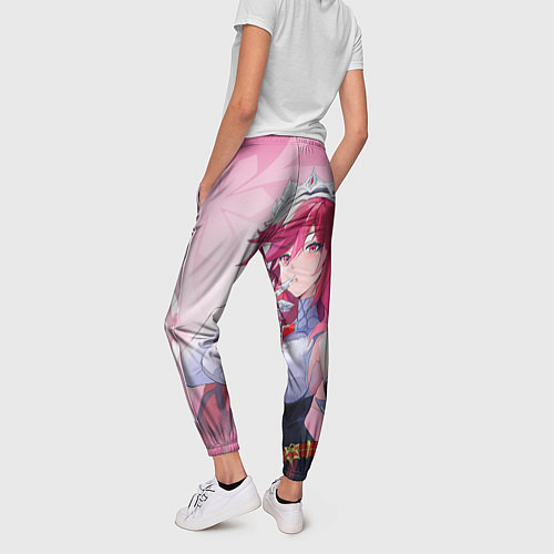 Женские брюки GENSHIN IMPACT, РОЗАРИЯ / 3D-принт – фото 4