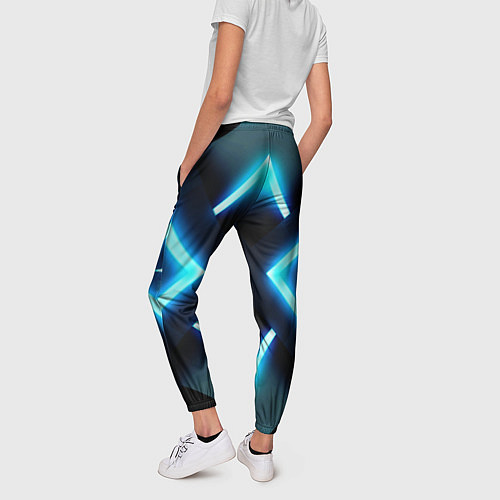 Женские брюки НЕОНОВЫЕ СТРЕЛКИ 3D / 3D-принт – фото 4