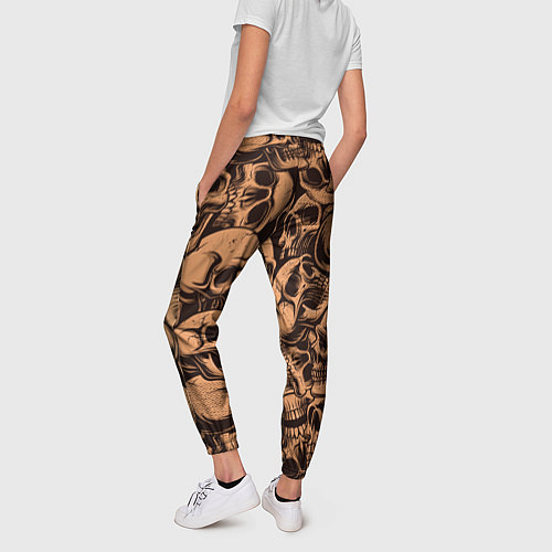 Женские брюки Черепа / 3D-принт – фото 4