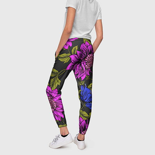Женские брюки Цветочный Паттерн / 3D-принт – фото 4