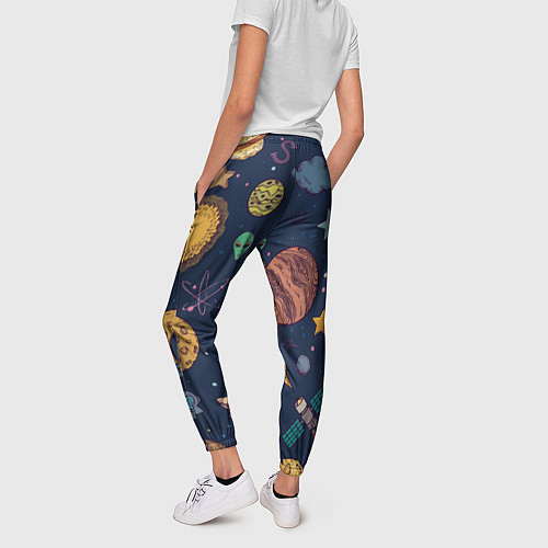 Женские брюки Космический мир / 3D-принт – фото 4