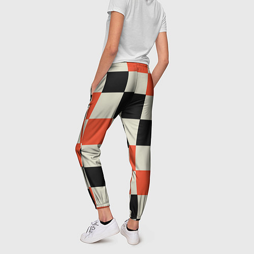 Женские брюки Образец шахматной доски / 3D-принт – фото 4