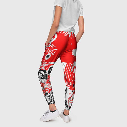 Женские брюки Crazy / 3D-принт – фото 4