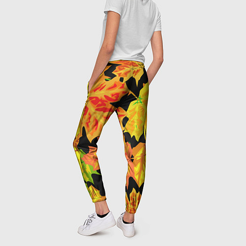 Женские брюки LEAF FALL AUTUMN / 3D-принт – фото 4