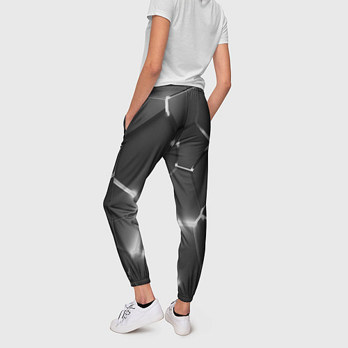 Женские брюки AUDI GREY 3D ПЛИТЫ / 3D-принт – фото 4