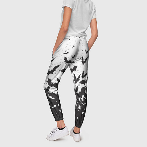 Женские брюки Летучие кровососы / 3D-принт – фото 4