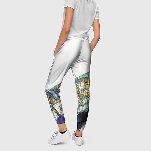 Женские брюки Бэха в стиле поп-арт / 3D-принт – фото 4