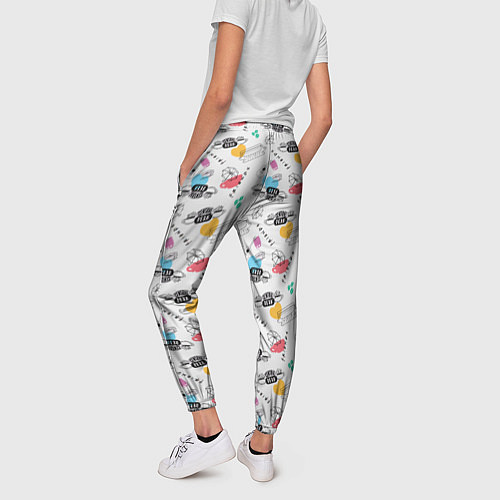 Женские брюки Friends pattern / 3D-принт – фото 4