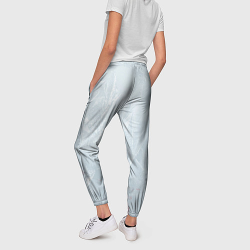 Женские брюки Washington Capitals Grey Ice theme / 3D-принт – фото 4