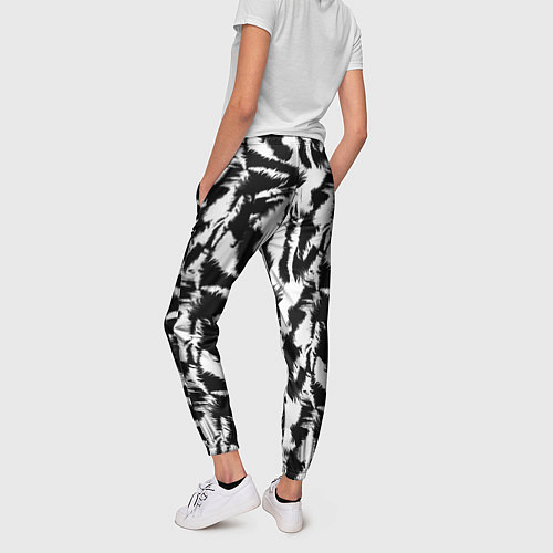 Женские брюки Шкура Белого Тигра / 3D-принт – фото 4