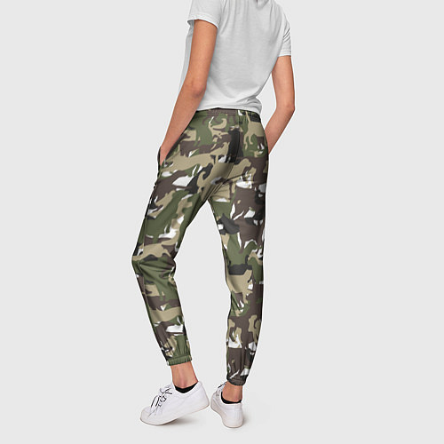 Женские брюки Камуфляж из Собак Camouflage / 3D-принт – фото 4