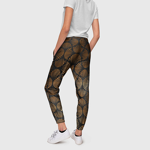 Женские брюки Кофейные отпечатки / 3D-принт – фото 4