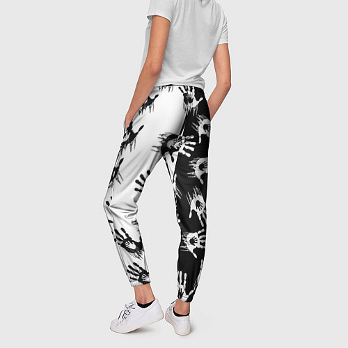 Женские брюки Death Stranding паттерн логотипов / 3D-принт – фото 4