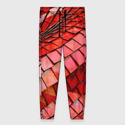 Брюки женские Красная спартаковская чешуя, цвет: 3D-принт