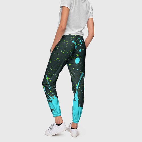 Женские брюки STRAY Краски / 3D-принт – фото 4
