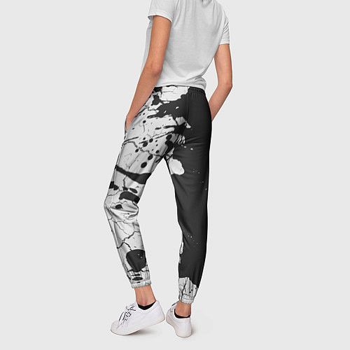 Женские брюки BORUSSIA Краски Вертикально / 3D-принт – фото 4