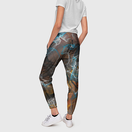 Женские брюки Коллекция Get inspired! Абстракция F5-fl-139-158-4 / 3D-принт – фото 4