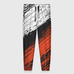 Брюки женские БЕЛО-РЫЖИЙ ГРАНЖ, цвет: 3D-принт