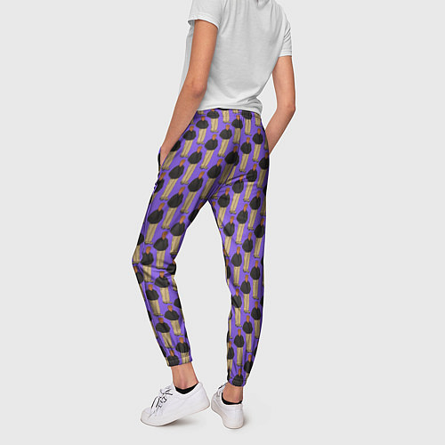 Женские брюки Свидетель из Фрязино фиолетовый / 3D-принт – фото 4