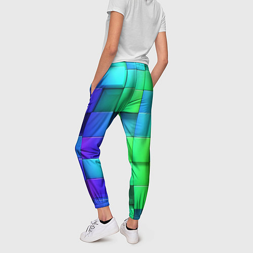 Женские брюки Color geometrics pattern Vanguard / 3D-принт – фото 4