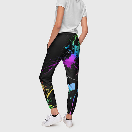Женские брюки Neon vanguard fashion pattern / 3D-принт – фото 4
