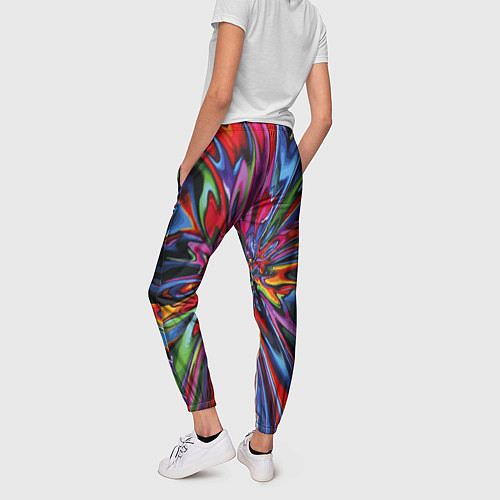 Женские брюки Color pattern Impressionism / 3D-принт – фото 4